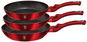 BerlingerHaus Pánev sada 3 ks Burgundy Metallic Line BH-1288 - Sada pánví