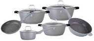 BerlingerHaus Cookware Set Granit Diamond Line 10pcs Grey - Cookware Set