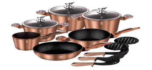 BerlingerHaus Copper Metallic Line 14pcs - Kitchenware Set - Main image