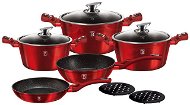 BerlingerHaus Set of dishes Burgundy Metallic Line 10pcs - Cookware Set