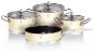BerlingerHaus Cookware Set Cream Metallic Passion 7pcs - Cookware Set