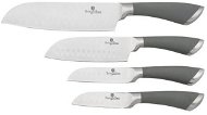 BerlingerHaus Santoku Knife Set 4pcs Velvet Chef Gray - Knife Set