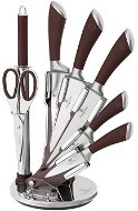 BerlingerHaus Knife Set 8pcs with Stand Infinity Line Brown - Knife Set