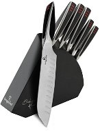 BerlingerHaus Knife Kit set in a wooden stand Phantom Line 6ks - Knife Set