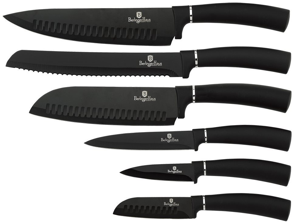 BerlingerHaus késkészlet 6 db Black Royal Collection