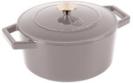 BerlingerHaus Taupe Collection cast iron roasting pan with lid 24 cm - Roasting Pan