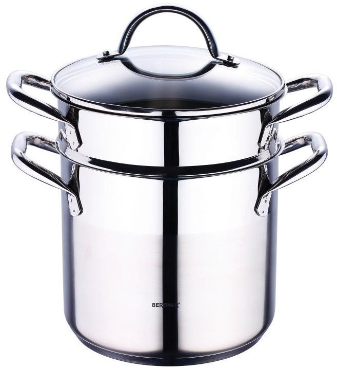 Bergner Rozsdamentes acél párolóedény, 5 l, GOURMET