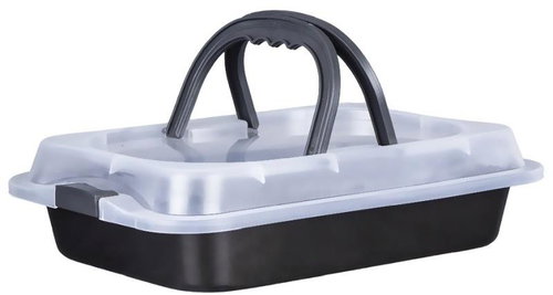 BERLINGERHAUS Portable baking tray with lid 36,5 × 24,5 cm Metallic Line Shiny Black Edition - Baking Sheet - Main image