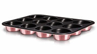 BERLINGERHAUS Muffin tin with non-stick surface 12 pcs I-rose Edition - Baking Mould