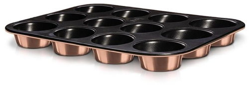 BERLINGERHAUS Non-stick muffin tin 12 pcs Rosegold Metallic Line - Baking Mould - Main image