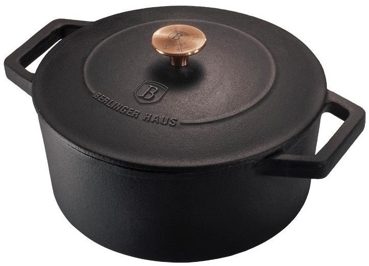 BERLINGERHAUS Öntöttvas serpenyő fedővel 24 cm Black Rose Collection
