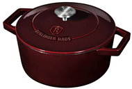 BERLINGERHAUS Baking dish with lid cast iron 20 × 10 cm Burgundy Line - Roasting Pan