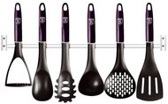 BERLINGERHAUS Kitchen utensils with wall holder 7 pcs Purple Eclipse Collection - Kitchen Utensil Set