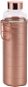 Bergner Glass Bottle with Thermo Wrap 600ml Rosegold - Drinking Bottle