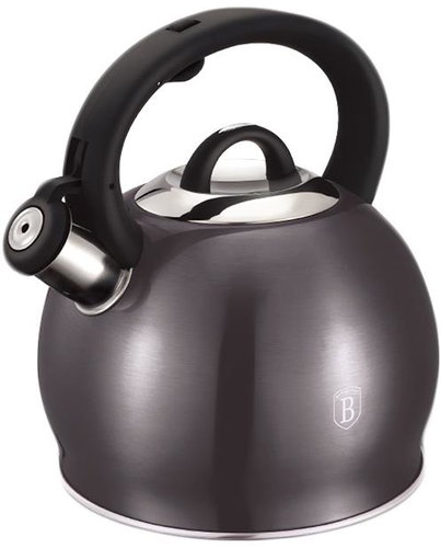 BERLINGERHAUS Stainless steel whistling kettle 3 l Carbon Pro Line - Hot Water Kettle - Main image
