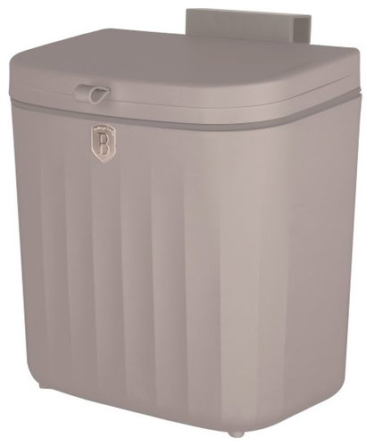 Berlingerhaus BH-8888 7L Wall-Mounted Taupe Collection - Rubbish Bin - Main image