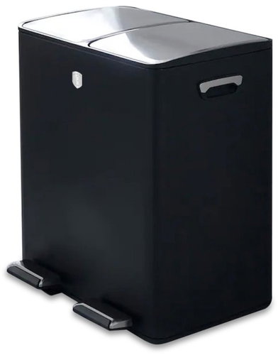 Berlingerhaus BH-8883 2 × 30L Black Rose Collection - Rubbish Bin - Main image