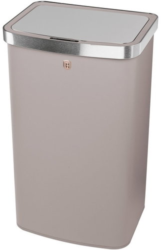 Berlingerhaus BH-9794 with Sensor Opening 60L Taupe Collection - Contactless Waste Bin - Main image