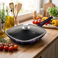 BERLINGERHAUS Grill pan with titanium surface 28 cm Purple Eclipse Collection - Pan