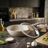 BERLINGERHAUS Deep pan with titanium surface and lid 24 cm Sahara Collection - Pan