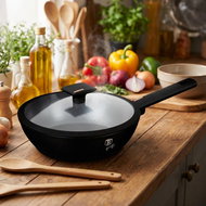 BerlingerHaus Monaco Collection Deep pan with titanium surface and lid 24 cm - Pan