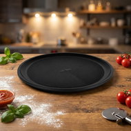 BerlingerHaus Matte Black Collection Pizza Pan with Titanium Surface 36 cm - Pan