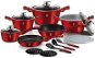 BerlingerHaus Set of Dishes Burgundy Metallic Line 18 pcs - Cookware Set