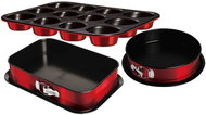 BERLINGERHAUS Set of moulds with titanium non-stick surface 3 pcs Metallic Line Burgundy Edition II - Baking Mould