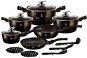BerlingerHaus Set of Dishes Shiny Black Collection 18 pcs - Cookware Set