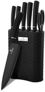 BerlingerHaus Knife set in stand 7 pcs Royal Black Collection BH-2502 - Knife Set