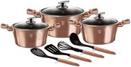 BerlingerHaus Set of 10 Pots Rosegold Metallic Line - Cookware Set