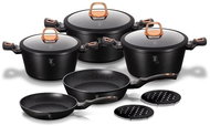 BERLINGERHAUS Set of dishes with marble surface 10 pcs Black Rose Collection - Cookware Set