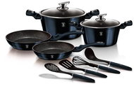 BERLINGERHAUS Set of dishes with marble surface 10 pcs Metallic Line Aquamarine Edition - Cookware Set