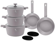 BERLINGERHAUS Sada nádobí s titanovým povrchem 10 ks Taupe Collection - Sada nádobí na vaření