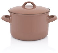 Metalac Pot with lid 16 cm, 2 l, BERYL, moka - Pot