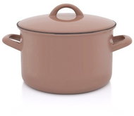 Metalac Pot with lid 20 cm, 4 l BERYL moka - Pot