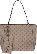 BERTOO Ladies handbag Federica beige logo - Handbag