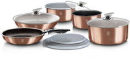 BERLINGERHAUS Rosegold Metallic Line, levehető fogantyúval, 12 darab - Edénykészlet