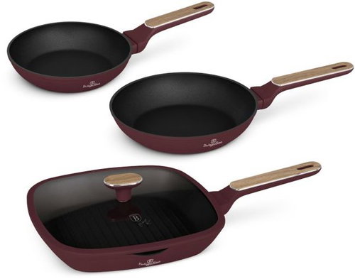 BERLINGERHAUS 4-Piece Pan Set with Titanium Surface, Leonardo Nordic Collection - Cookware Set - Main image