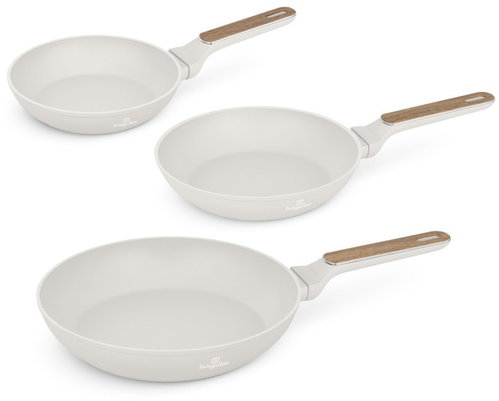 BERLINGERHAUS 3-Piece Pan Set with Titanium Surface, Sahara Nordic Collection - Cookware Set - Main image