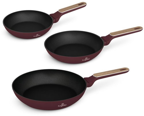 BERLINGERHAUS 3-Piece Pan Set with Titanium Surface, Leonardo Nordic Collection - Cookware Set - Main image