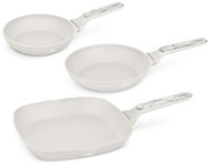 BERLINGERHAUS Sada pánví s titanovým povrchem 3 ks grilovací Sahara Marble Collection - Cookware Set