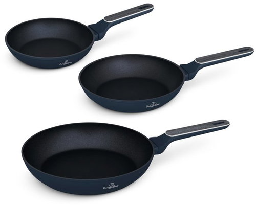 BERLINGERHAUS 3-Piece Pan Set with Titanium Surface, Deep Sea Collection - Cookware Set - Main image