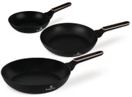 BERLINGERHAUS Sada pánví s titanovým povrchem 3 ks Black Rose Collection - Cookware Set