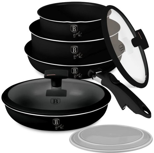BERLINGERHAUS 9-Piece Cookware Set with Titanium Surface Monaco Collection - Cookware Set - Main image