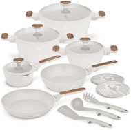 BERLINGERHAUS Sada nádobí s titanovým povrchem 15 ks Sahara Nordic Collection - Cookware Set