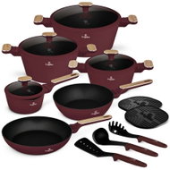 BERLINGERHAUS Sada nádobí s titanovým povrchem 15 ks Leonardo Nordic Collection - Cookware Set