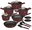 Titanium Coated Cookware Set 15 pcs Leonardo Collection II.