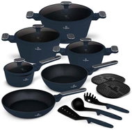 BERLINGERHAUS Sada nádobí s titanovým povrchem 15 ks Deep Sea Collection - Cookware Set