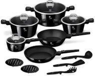 BERLINGERHAUS Sada nádobí s titanovým povrchem 15 ks Black Vantage Collection II. - Cookware Set